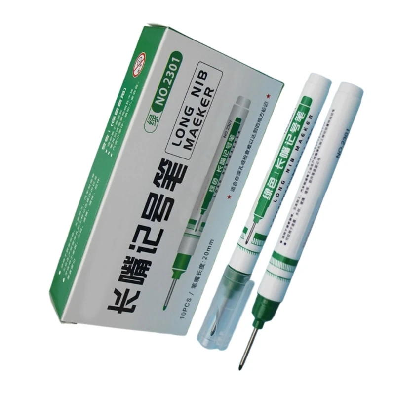 E9LB ช่างไม้ Marker กันน้ำ เจาะรู Marker งานไม้ Mark เครื่องมือ