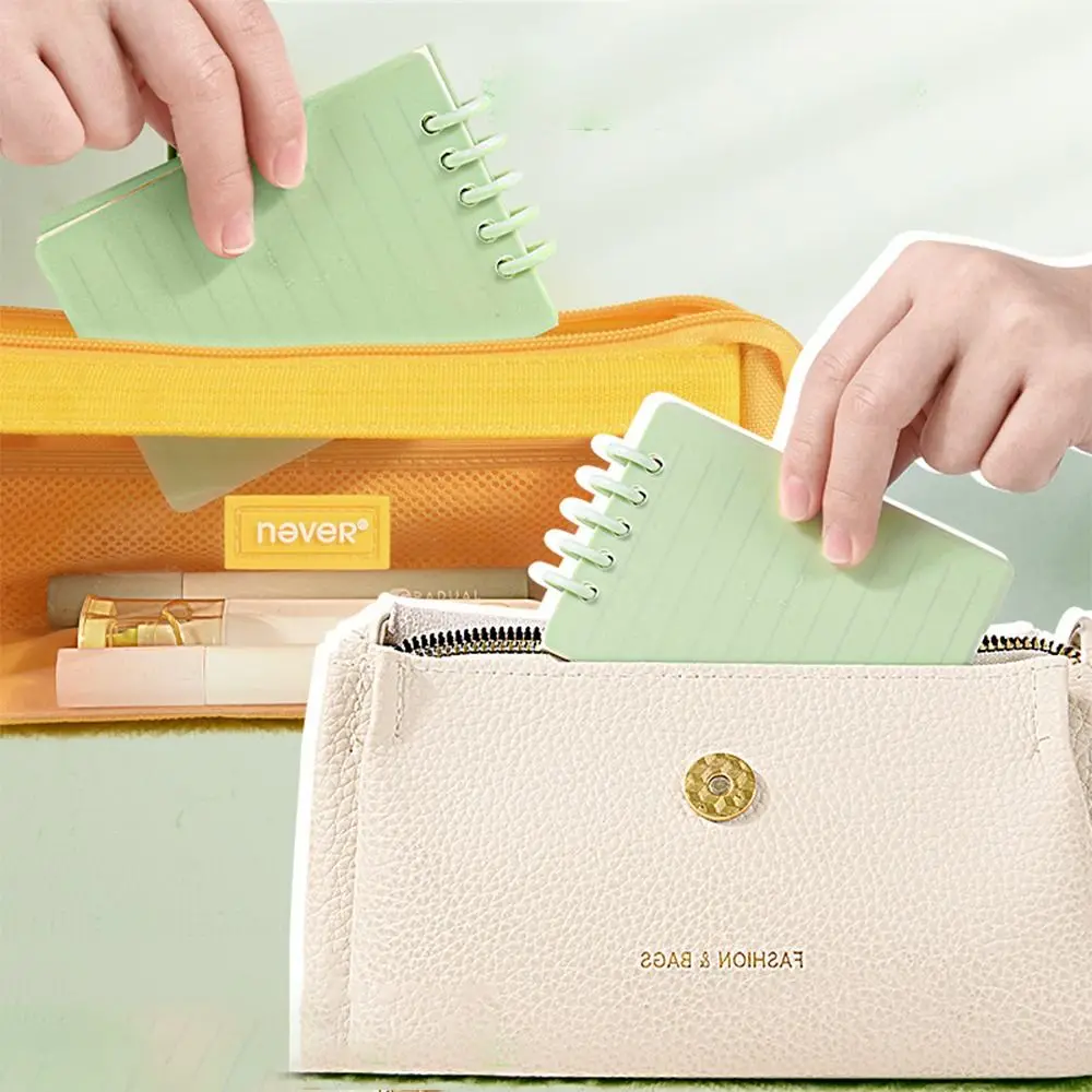 High Quality A7 Pocket Notebook Loose-leaf 80Sheets Mini Notebook Square Horizontal Line Inner Page Notepad School Office