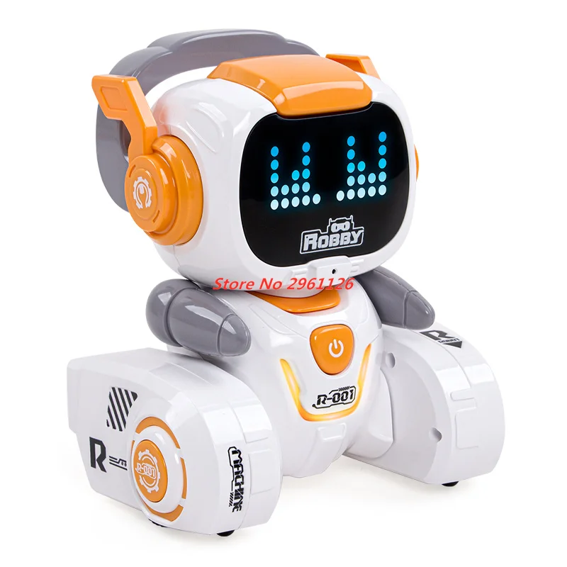 Smart Educational Cartoon Remote Control Robot Toy 2.4G Touch Sensing LED lights Auto Demo Sing Dancing Small Robot Toy Gifts