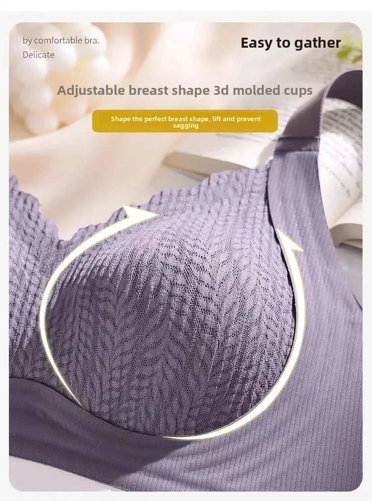 Nahtloser, formgebender BH mit vollständiger Abdeckung, weicher Halt, Seitenkontrolle, Push-Up, Anti-Sag-Bralette für Frauen – Detail 15