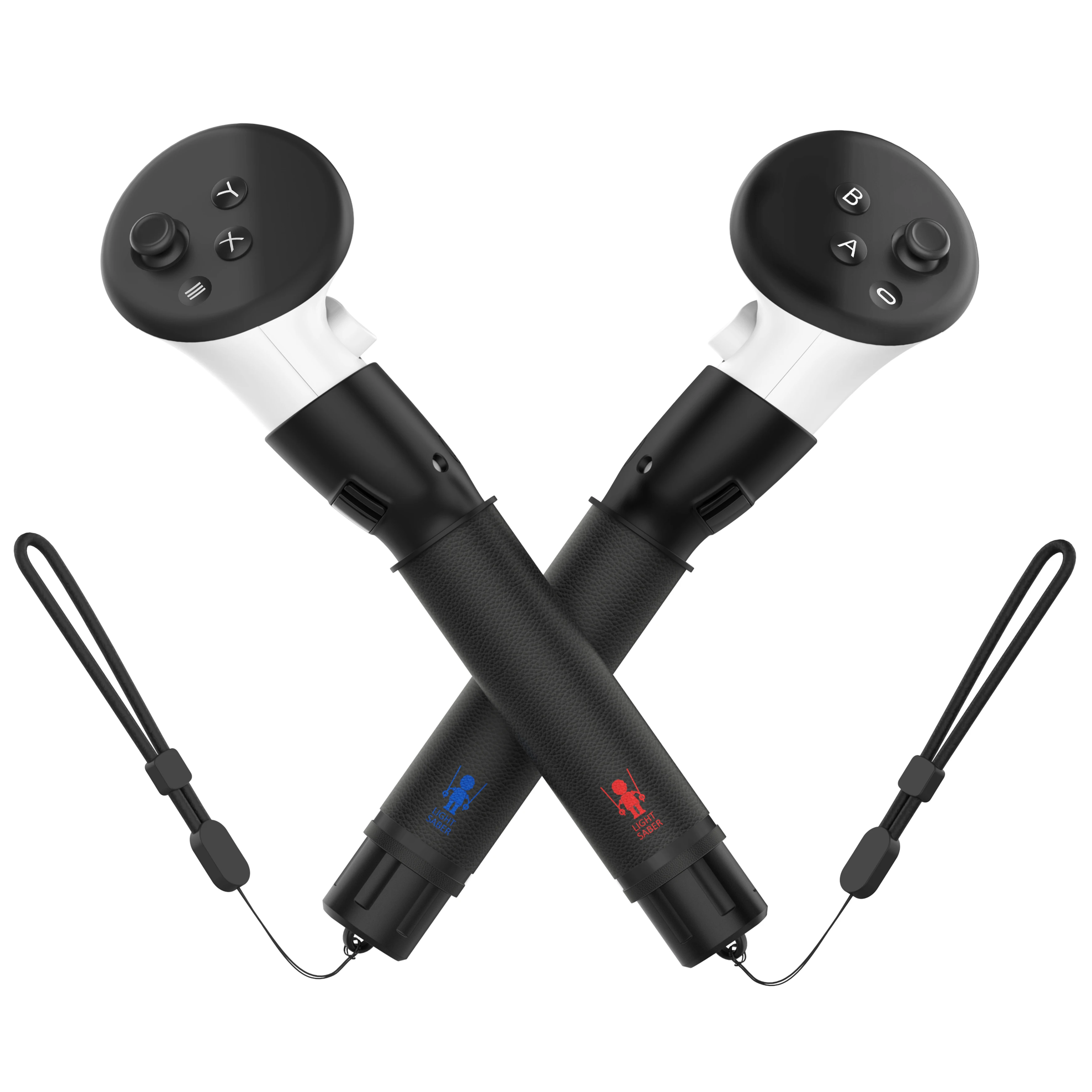 

Sword Handle for Oculus Meta Quest 3/3S Controller Accessories,VR Gorlla Tag Long Arms Grips for Meta Quest 3/3S Beat Saber Golf