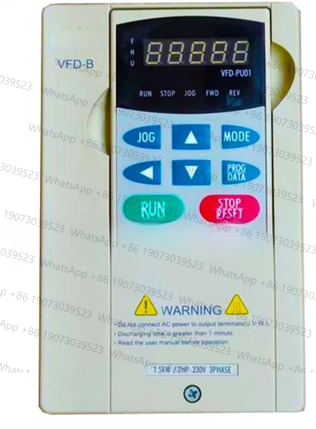 

New Original 220V 1.5KW 2HP 0.1~400Hz Frequency Converter VFD015B23A