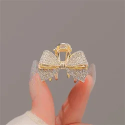 New Fashion Alloy Rhinestone Grab Clip Shining Rhinestone Ponytail Clip Hairpin For Girl Women Headdress Jewelry Decoration