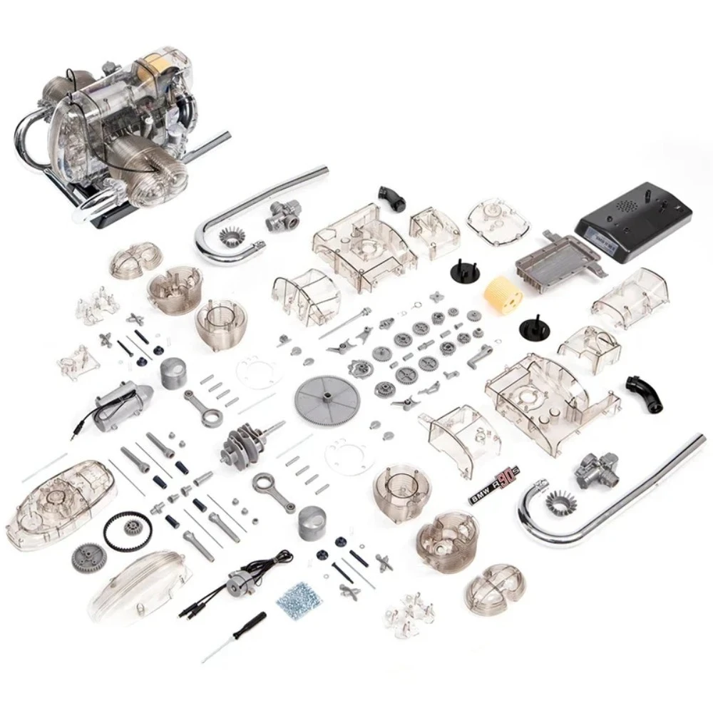 R90S – modèle de moteur de moto, échelle 1:3, Mini moteur de Simulation, Kit d'assemblage mobile, modèle de voiture, jouet électrique