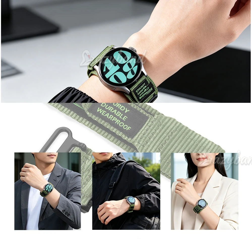 16mm Uhrenarmband für Casio GA-110 800 GA-2100 GD100 120 G8900 5600 GW-M5610 6900 Armband Schwarz Weiches Nylon Armband für Damen und Herren – Detail 2