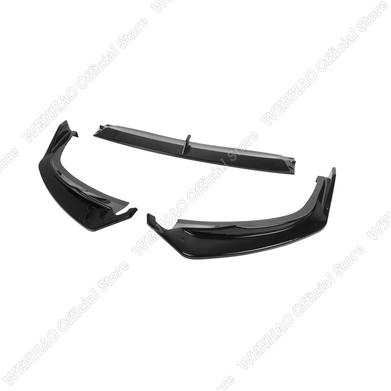 BMW G20 G21 LCI M 스포츠 330i 330e 320d M340i 2022-2025 튜닝 범퍼 바디킷용 3PCS 글로스 블랙 자동차 프론트 범퍼 립 스플리터 썸네일 4