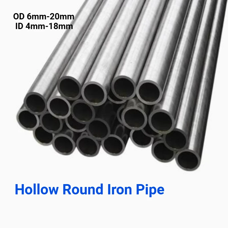 

2 шт., длина 500 мм, железная трубка, прецизионная бесшовная полая круглая труба из углеродистой стали, вал LM, наружный диаметр 6-20 мм, внутренний диаметр 4-18 мм