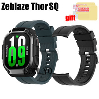 Wristband for Zeblaze Thor SQ Smart Watch Strap Band Belt Silicone Smartwatch Bracelet Screen protector film For women men