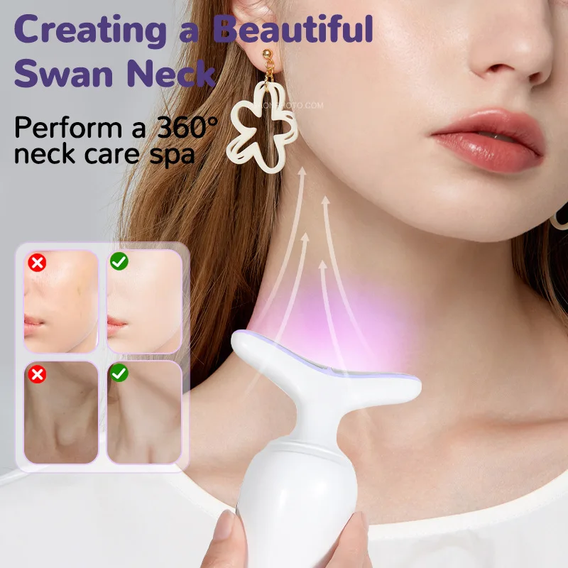 Colorful Light Massage Neck Beauty Instrument High Frequency Beauty Instrument