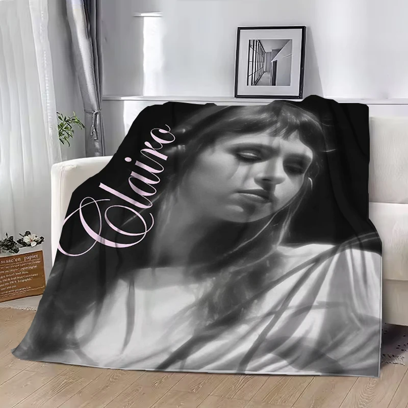 

C-Clairo Sing Blanket Camping Throw Blankets Downy Throws for Lounge Plead Cover Catnap Soft Plaid With Print Microfiber Bedding