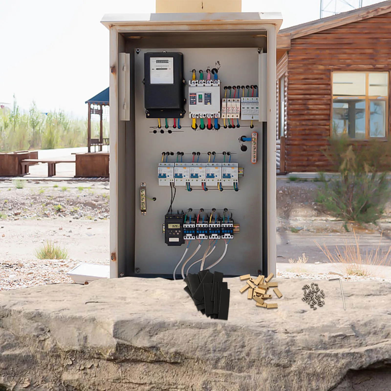 

Набор соединителей для проводов с коннекторами-гильзами, широкая совместимость для проводов 1–16 мм², идеально подходит для различных электромонтажных работ