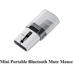 MiFuny Mini Portable Bluetooth Mouse Mute Chargeable Light Weight Long Endurance Office Wireless Mouse for PC Laptop Accessories