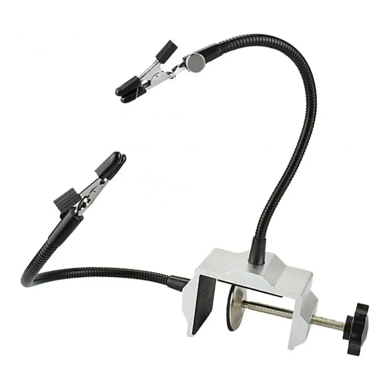 PCB Circuit Board Holder Adjustable Moving Soldering Third Hand Steel Base Tool for Electronics Repair