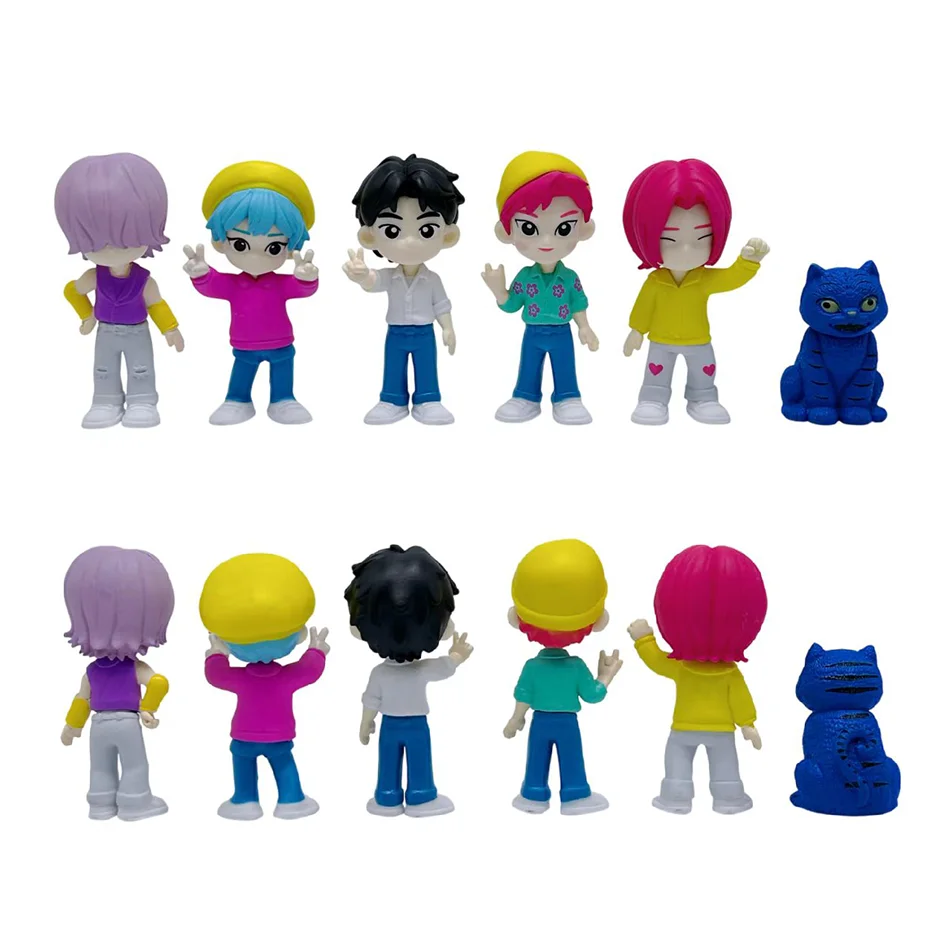 2026 Hot selling Kpop Demon Hunters Blind Box Series Anime Figures Ornaments Dolls Fans Boy Group Birthday Gift Random Blind Box