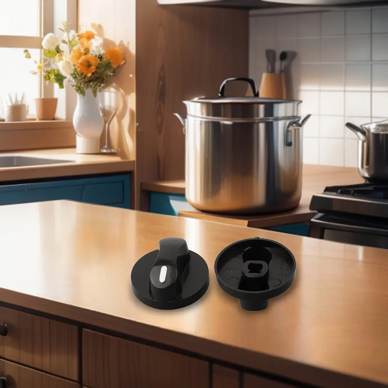 가스 스토브용 플라스틱 손잡이 로터리 스위치 조리개, 블랙 색상, 가스 스토브 액세서리, 예비 부품 하이 퀄리티, 8mm