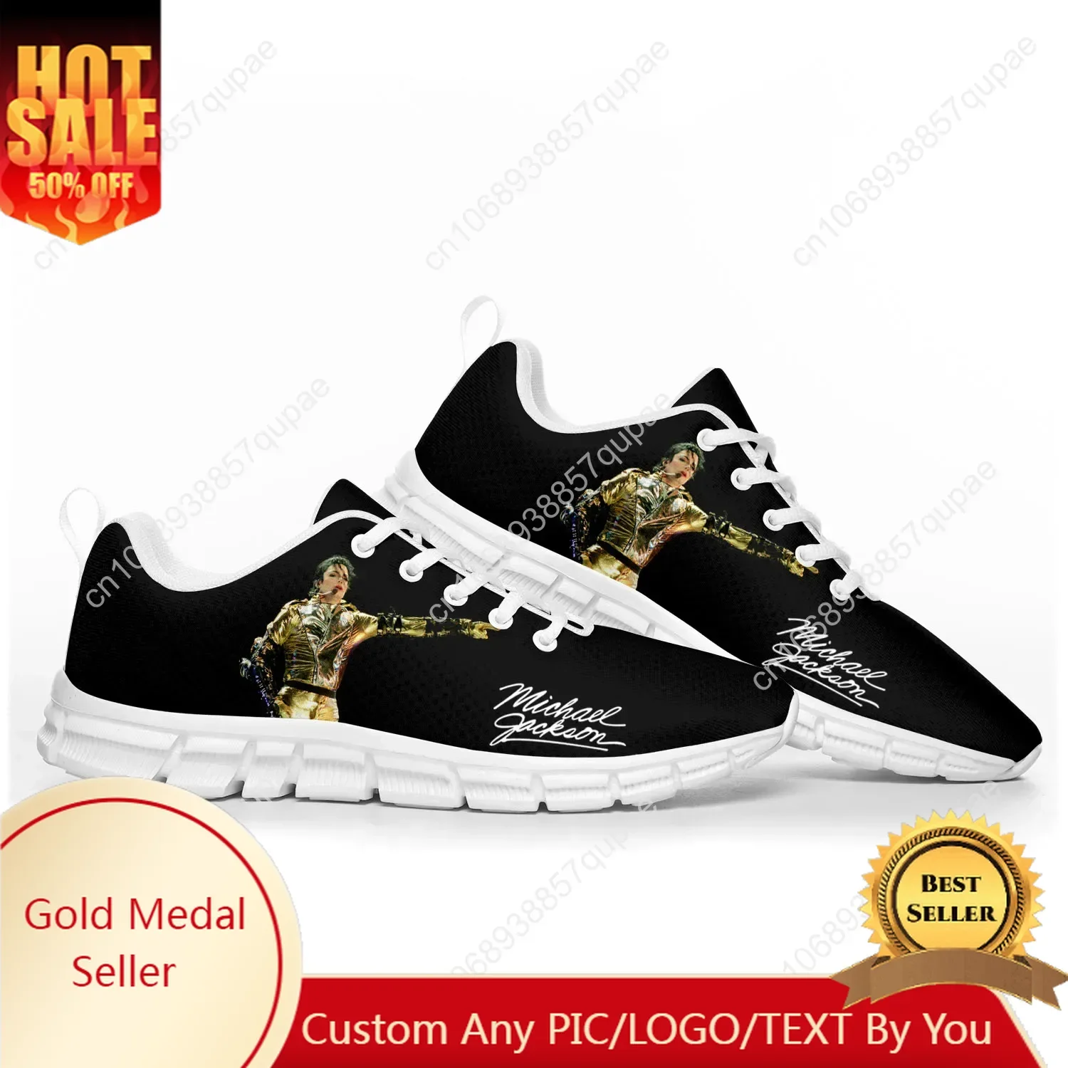 

Michael Jackson Pop Singer Dancer Sports Shoes Mens Womens Teenager Sneakers Custom High Quality Couple Shoes