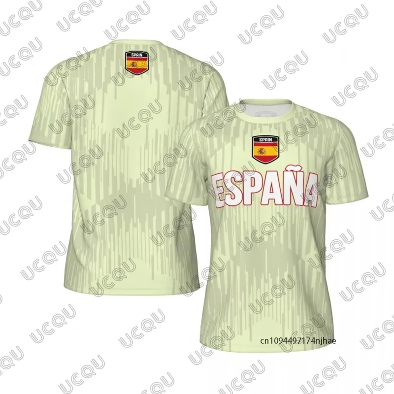 Summer New Spanish National Print Football Men's T-shirt Outdoor Sports Quick Dry Short Sleeve Tees Casual Kids/Adult Tops view 5