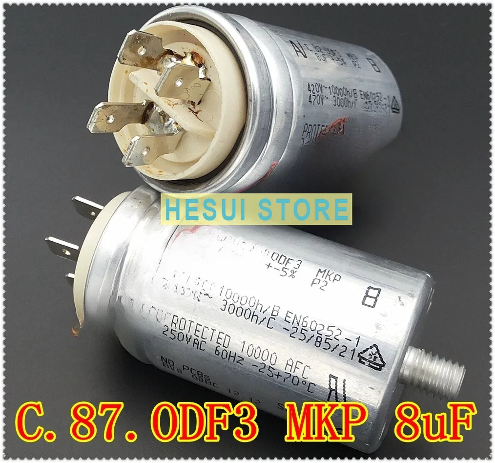 8uF C.87.0DF3 MKP AV AC motor starting capacitor 420VAC