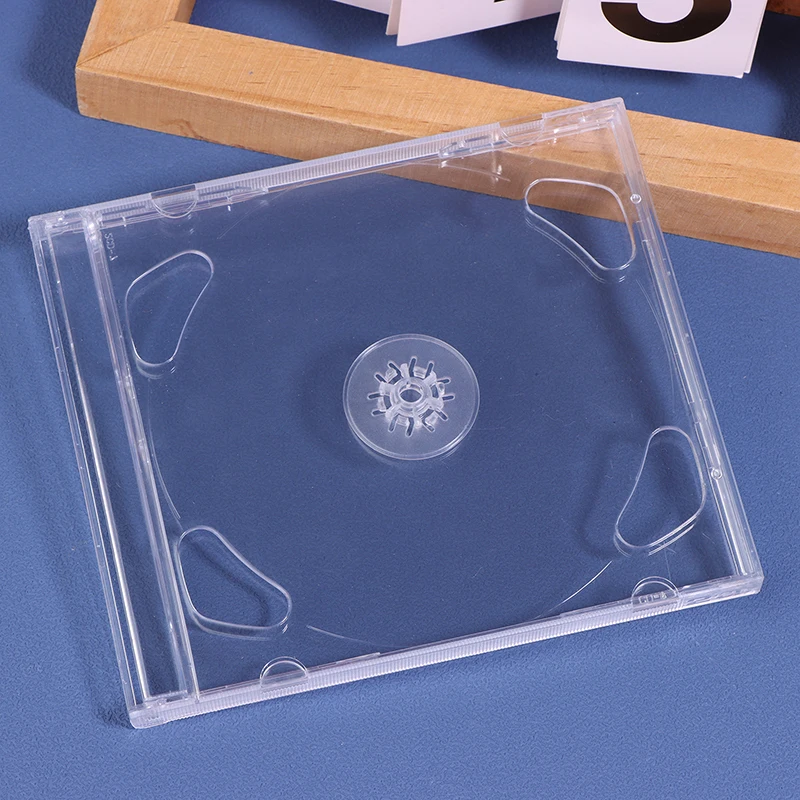 Transparent Plastic Double Disc DVD Case Portable CD Storage Package Case Durable DVD Box Thicken CD DVD Disc Box Storage Case