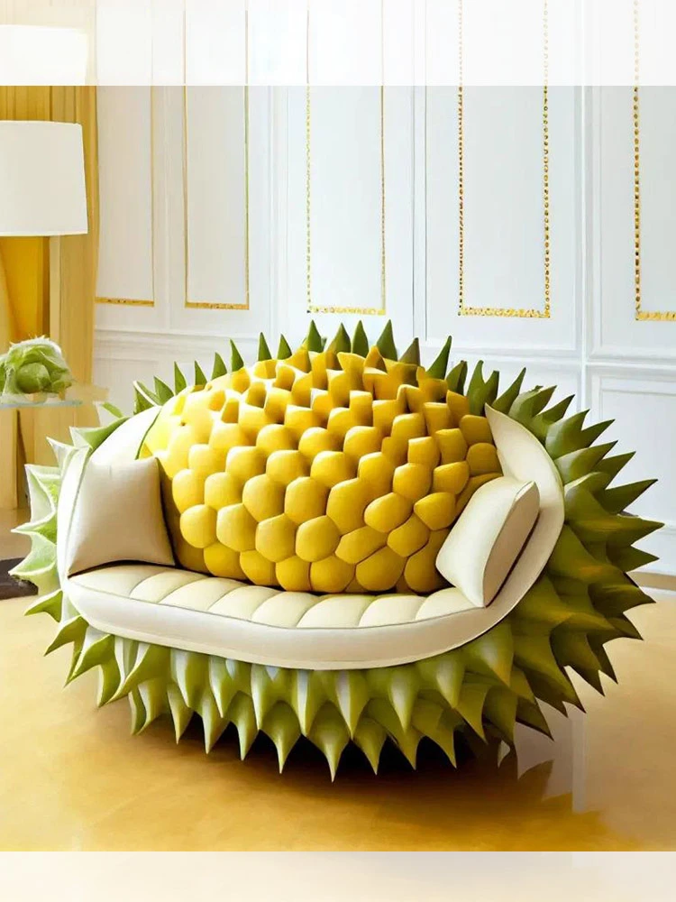 Fiberglass Soft Bag Lazy Sofa Creative Simulation Durian Sofa Chair Living Room Home