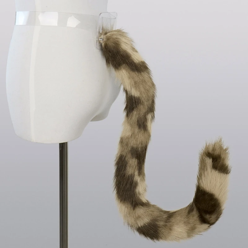 Faux Furs Foxes Tail Animal Tail Leopard Tail Japanese Anime-Halloween Cosplay Party Costume Accessories Adult Teen