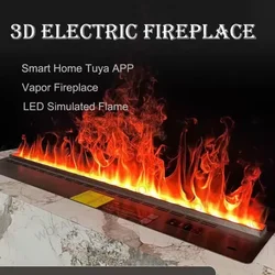 Smart Home Vapor Fireplace for Living Room LED Simulated Flame 3D Steam Electric Fireplace TV Stand Электрокамин Fake Fireplace