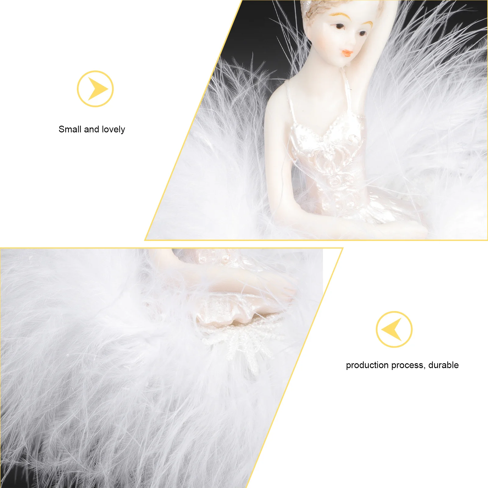 

Ballet Musical Box Resin White Dancing Girl Desktop Decoration Romantic Gift Birthday Valentine's Festival Keepsake