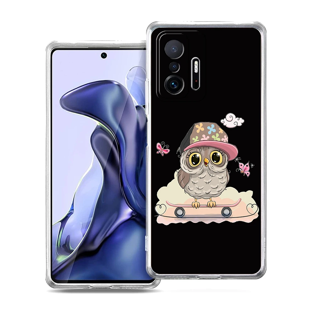 Harris Cute Owl Phone Case for Xiaomi Mi Poco F3 X3 X4 GT NFC M3 M4 11 Ultra 12 11X 11i Pro Lite 5G Soft Transparent Cover Capas