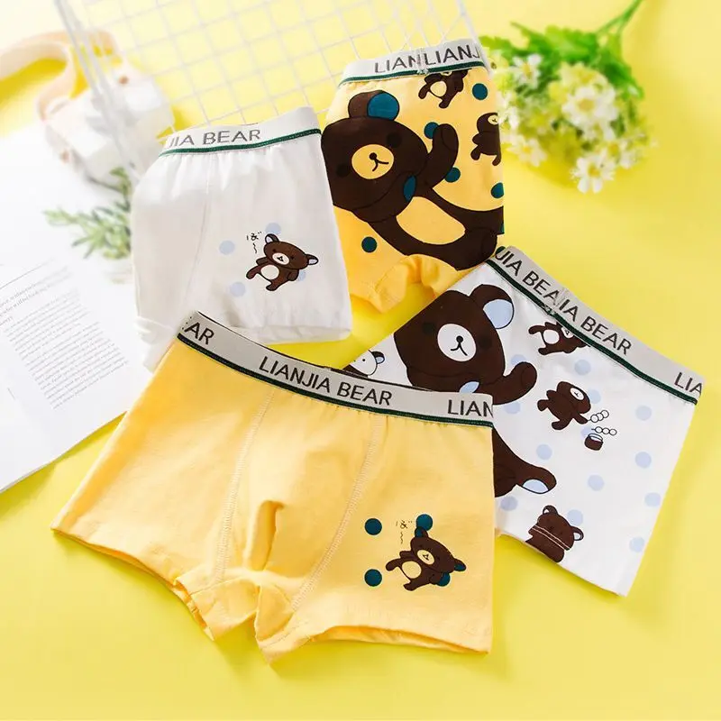 6Pc/Lot  Boys PantiesUnderpants Kid Children\'s Underwear Clothing Cotton  Boxers  1-12Y