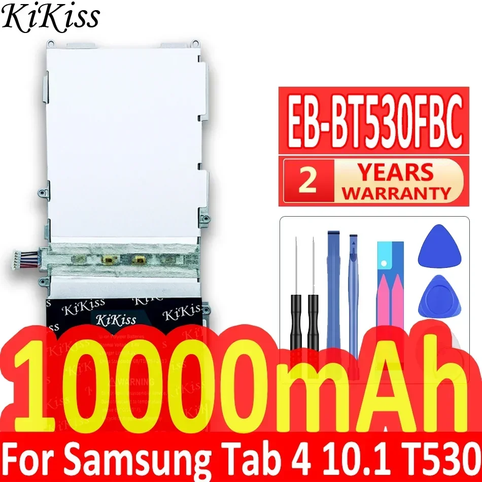 KiKiss Tablet Battery For Samsung Galaxy Tab 4 SM-T530 T533 T535 T531 T537 EB-BT530FBU EB-BT530FBC 10000mAh