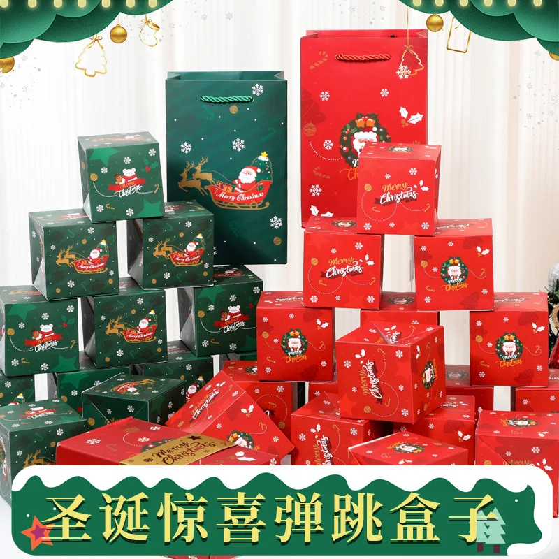 12pcs/set Christmas Money Gift Pop-up Surprise Box Explosive Gift Box Birthday Valentine DIY Red Envelope Pop out Bounce Boxes