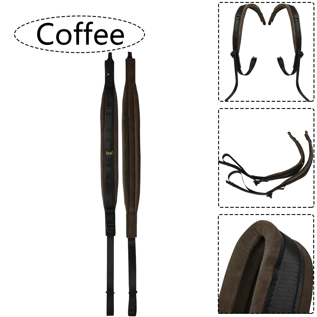 Irin 16-100 Bass Akkordeon Gurt verstellbar profession elle universelle Doppels ch ulter gurte Nylon Akkordeon Accessoires Teile – Detail 5