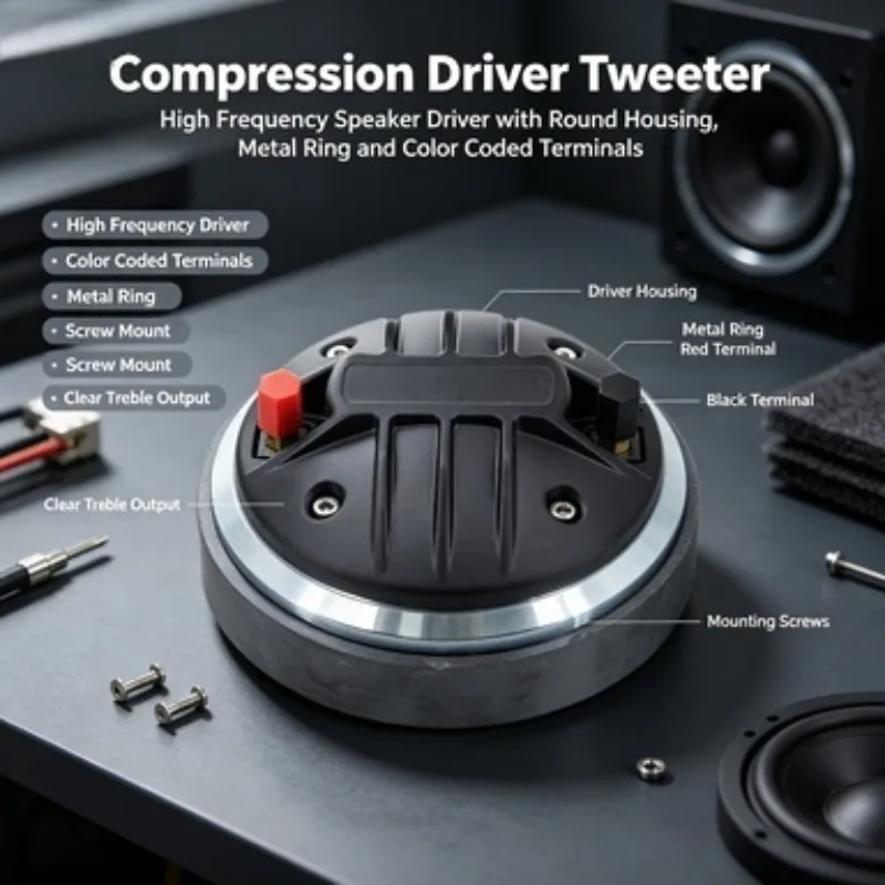 44 Core Ferrite Neodymium Magnet Tweeter Driver Line Array High Frequency Speaker Universal For Multiple Audio Venue Sound