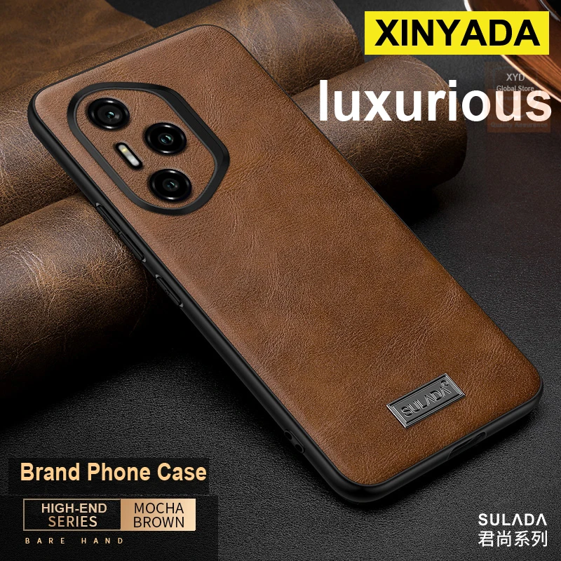 

Genuine Leather For Honor 300 Pro Case High end Brand Phone Back Case For Honor 300 Ultra Pro Cover Bumper Shell Luxury Skin