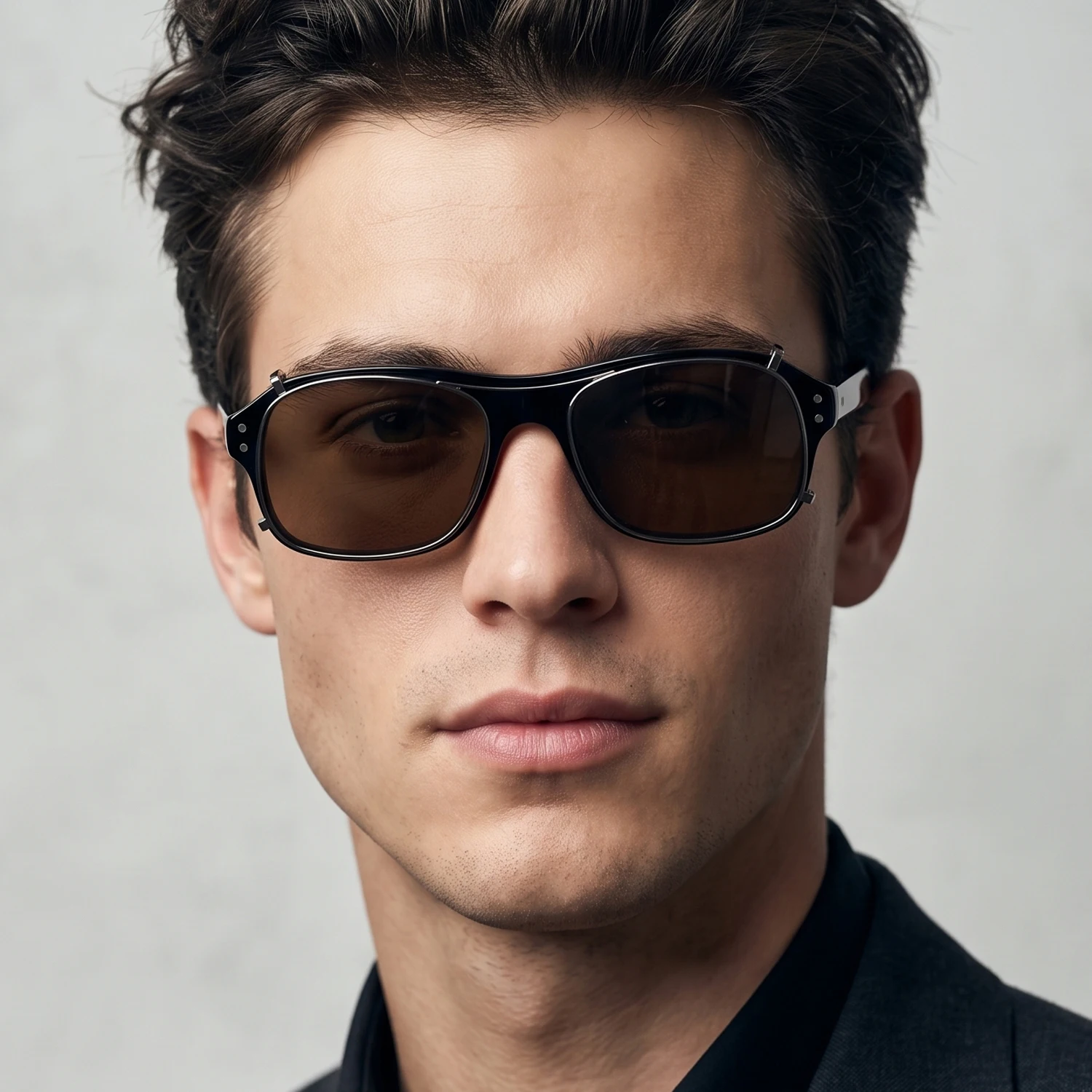 Kingsman Brillenzubehör Clip-On Sonnenbrillenaufsatz Nachtsicht Gelbe Linse G15 Grüne Polarisierte Fahrbrille – Detail 1