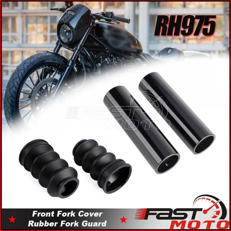 

Motorcycle Front Fork Boot Slider Shock Absorber Cover Accessories For Harley Nightster 975 RH RH975 Fork Rubber Gaiters Boots