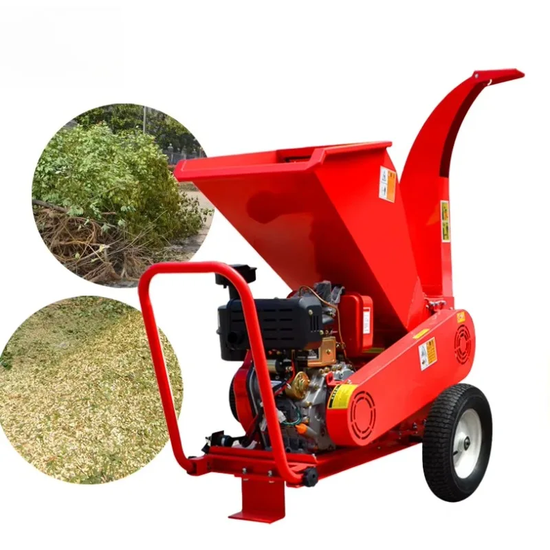 Stable High Output Capacity Wood Branch Crusher Compact Structure Smooth Performance Widely Applied In Gardens Orchards Farms