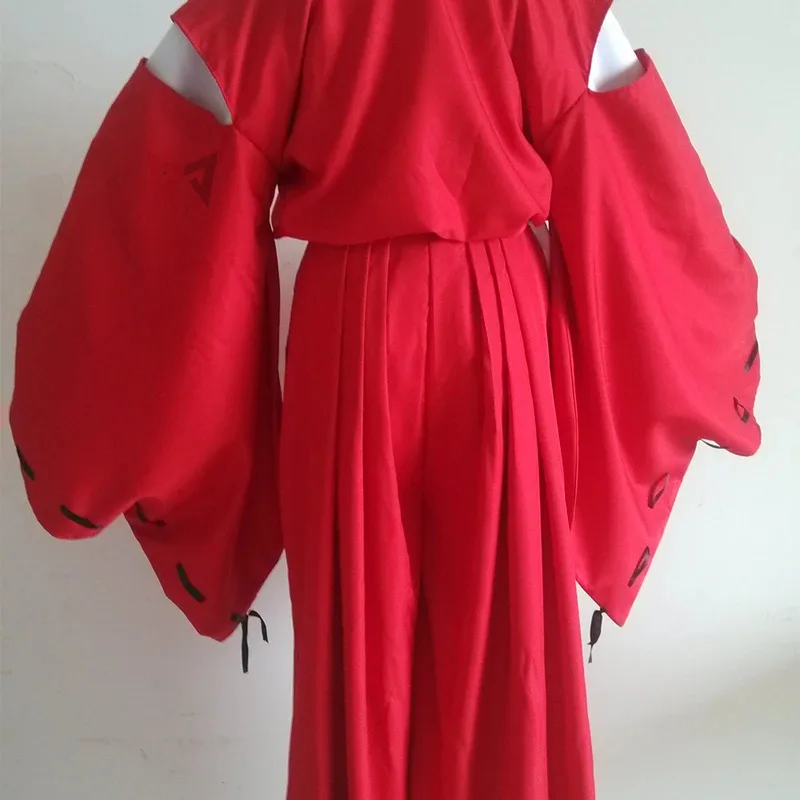 CyNew Anime Inuyasha Cosplay disfraz carnaval Halloween Arthur Curry fantasía rojo Kimono orejas tocado peluca collar hecho a medida