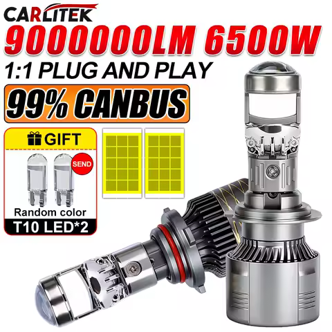 H7 Led Mini Projector Lens 6500W A80 H4 H8 H11 9005 HB3 9006 HB4 Led Fog Light Lenses Hi/Lo Beam Canbus Turbo Bulb LHD 12V 6000K