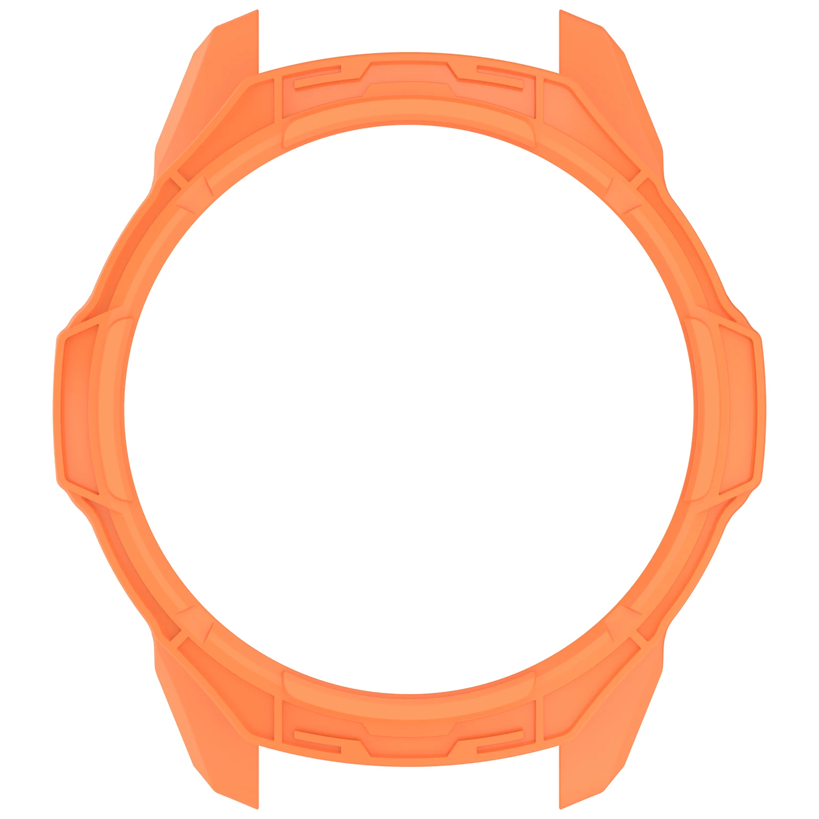 For Garmin Forerunner 570 42mm TPU Protective Case Hollow Design Shockproof Watch Cover - Orange view 3