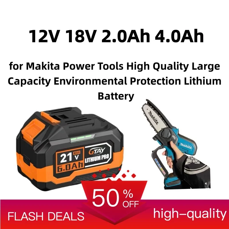 12V 18V 2.0Ah 4.0Ah for Makita Power Tools High Quality Large Capacity Environmental Protection Lithium Battery