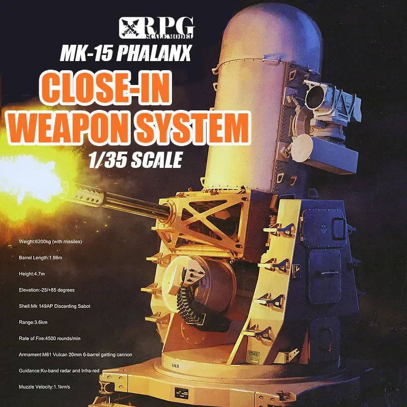 RPG Assembly Model Kit 35005 US Dense Array MK-15 MK-15 Phalanx Close In Weapon System 1/35