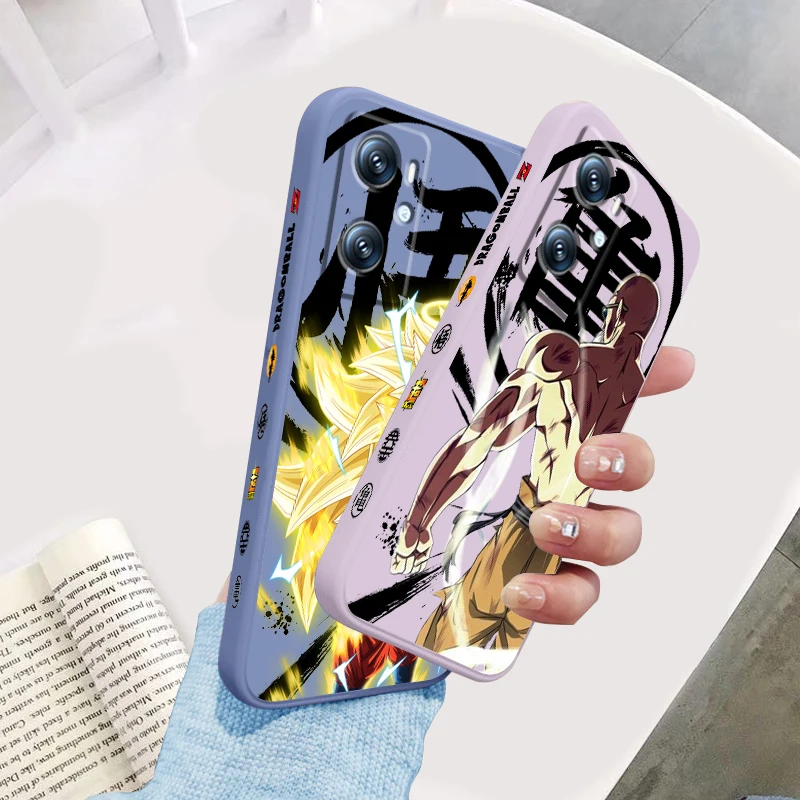 Japanese D-D-Dragon Ball Art Liquid Left Rope For OPPO Find X6 X5 X3 A98 A96 A94 A93 A77 A76 A74 A72 A57 A53 A16 5G Soft