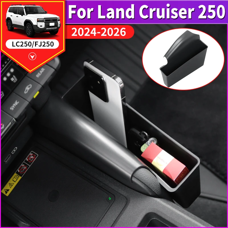 For Toyota LC250 Land Cruiser Prado 250 1958 Series 2025 2024 Central Control Side Storage Box Black Interior tuning Accessories