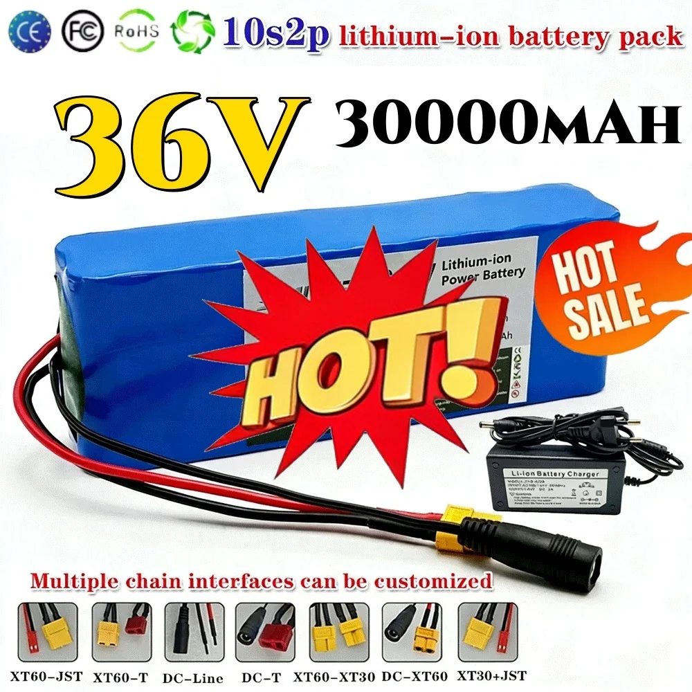 10S2P 36V 30000mAh 36v Electric Scooter Battery Lithium Electric Scooter 500W Electric Scooter Battery 36v 10s2p Battery
