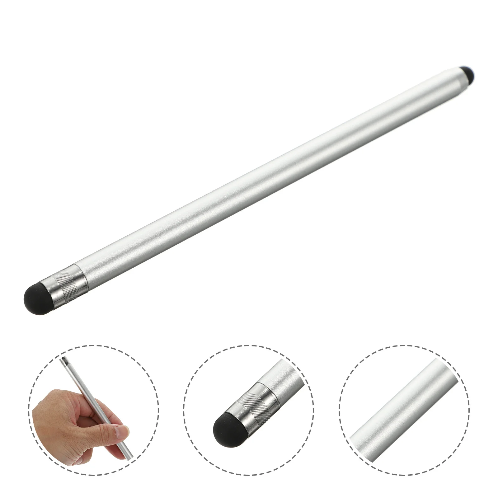 Touch Screen Stylus Pen Precision Capacitive Universal Tablet Mobile Phone Aluminum Alloy Stylus Pencil Dual Effective Nibs