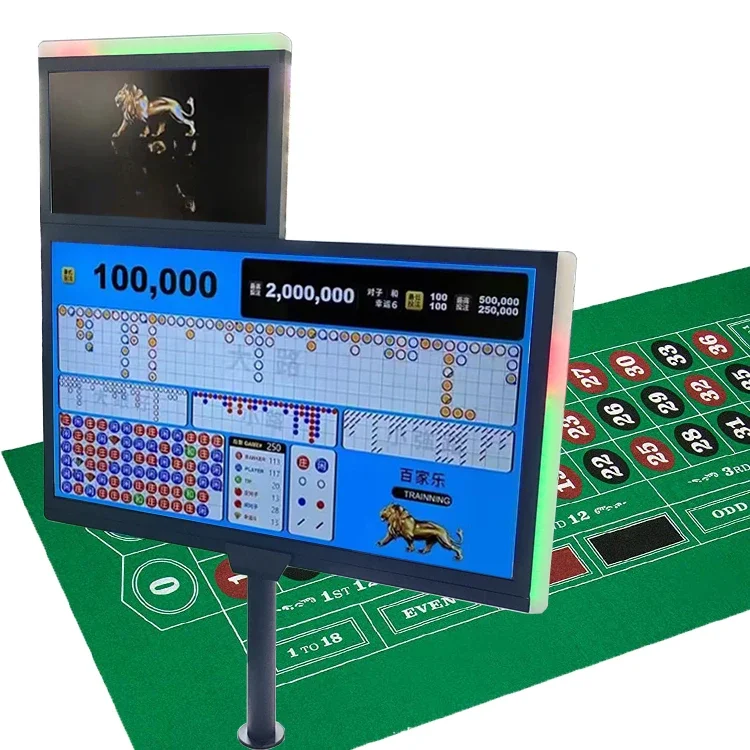 Casino Accessories HD 24 Inch LCD Casino Gaming Double Sided Roulette Display