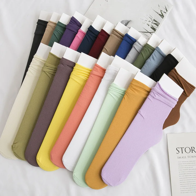 Socks Women's Mid-tube Socks Thin Section Velvet Pile Socks Women's Stockings Ins Trend Cute Socks Medias De Mujer Wholesale