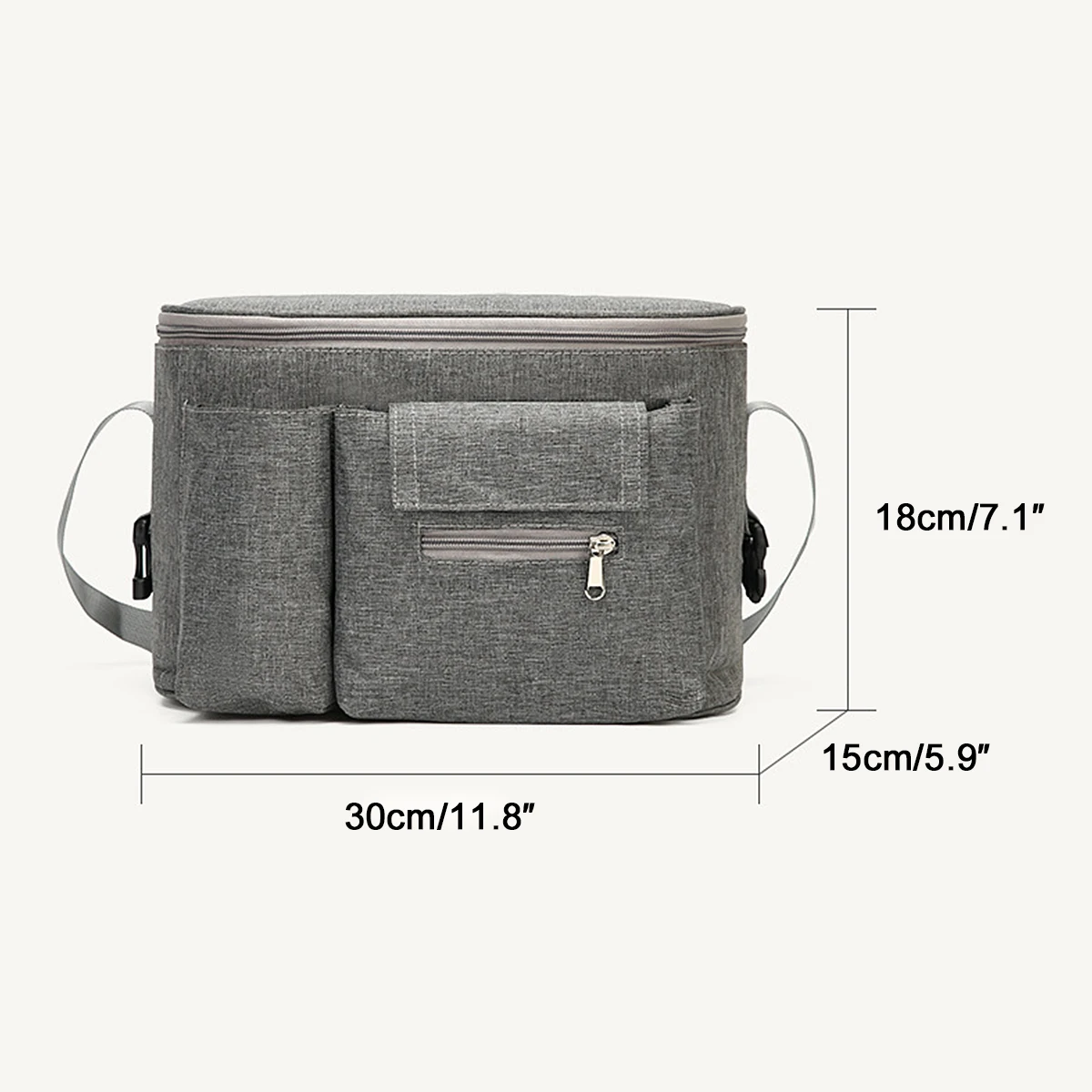 Multi-function Baby Stroller Hanging Bag Large Capacity Portable Stroller Hanging Bag Bottle Storage Storage Mummy Bag