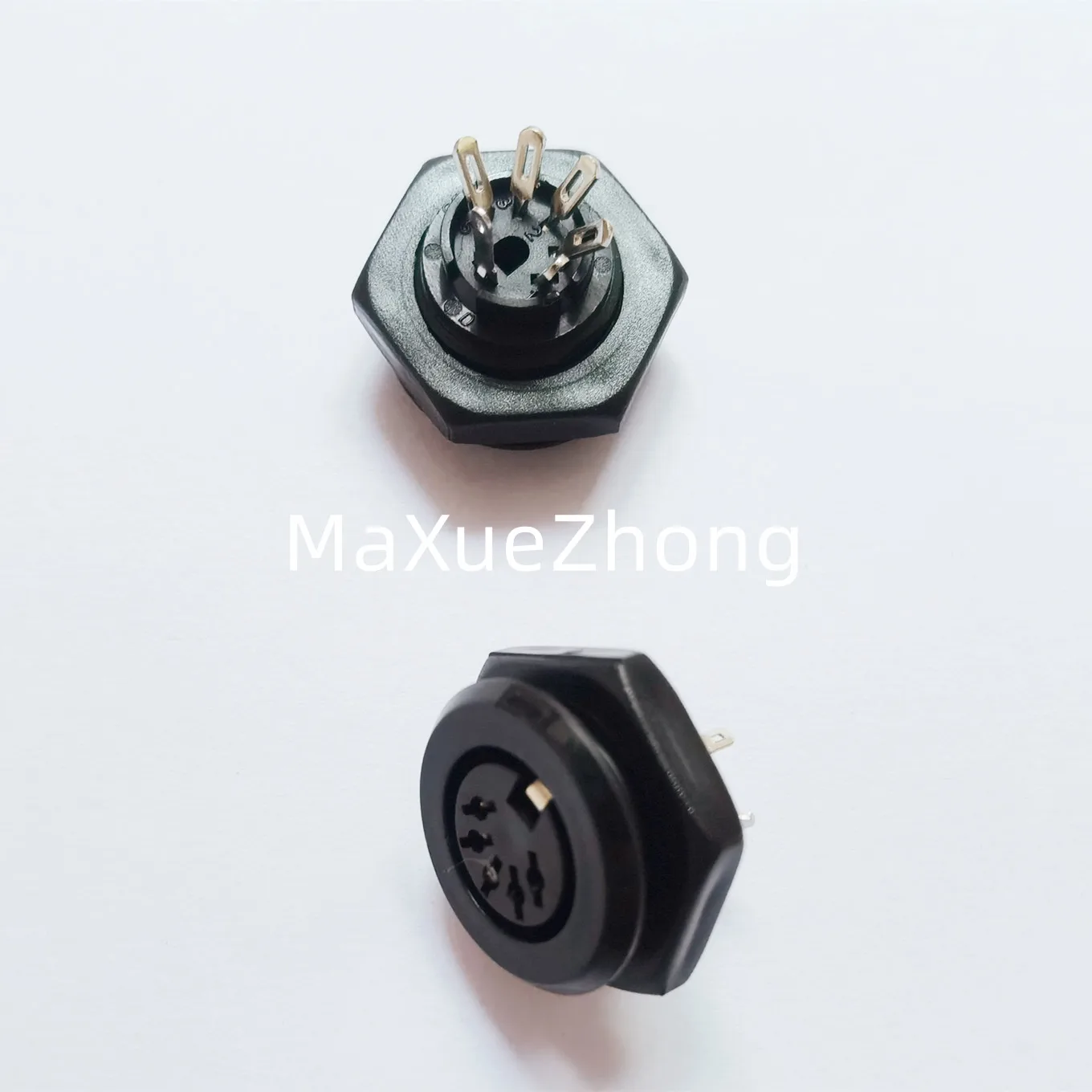Original new 100% 5-core socket new black white connector plug in DIN female beauty and hairdressing instrument